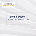 Brand New Smooth Waterproof Mattress Protector Cover For Bed